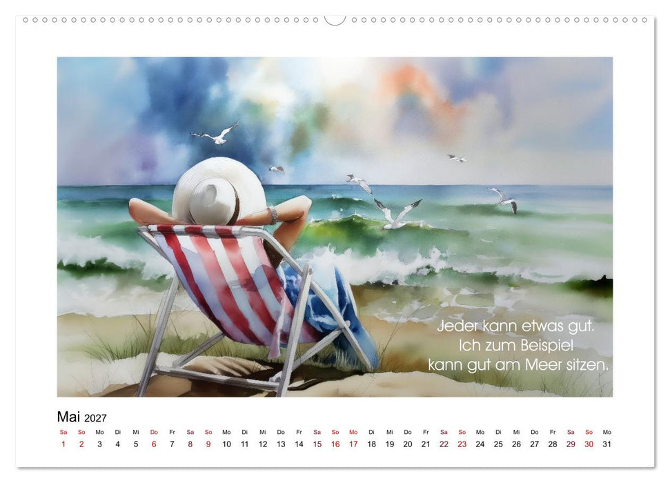 Meer, Strand und Wellen (CALVENDO Wandkalender 2027)