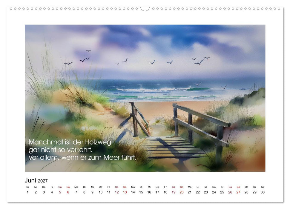 Meer, Strand und Wellen (CALVENDO Wandkalender 2027)