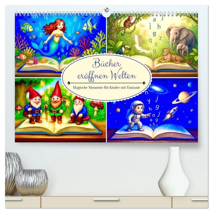 Bücher eröffnen Welten (CALVENDO Premium Wandkalender 2027)