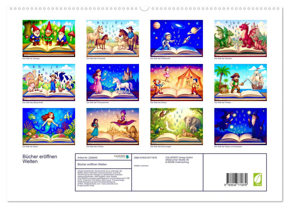 Bücher eröffnen Welten (CALVENDO Premium Wandkalender 2027)