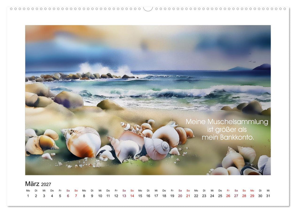 Meer, Strand und Wellen (CALVENDO Premium Wandkalender 2027)