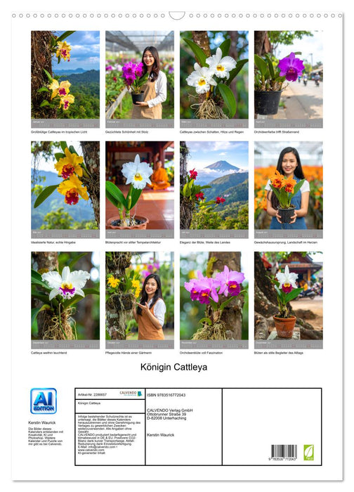 Königin Cattleya (CALVENDO Wandkalender 2027)