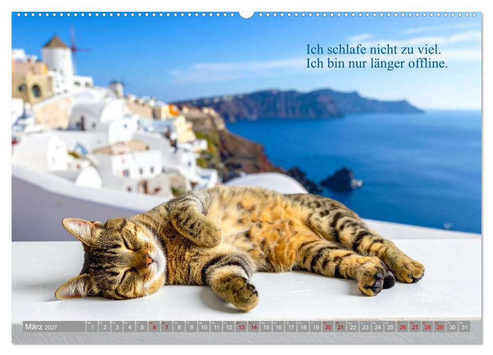 Erst schlafen, dann Welt retten (CALVENDO Premium Wandkalender 2027)