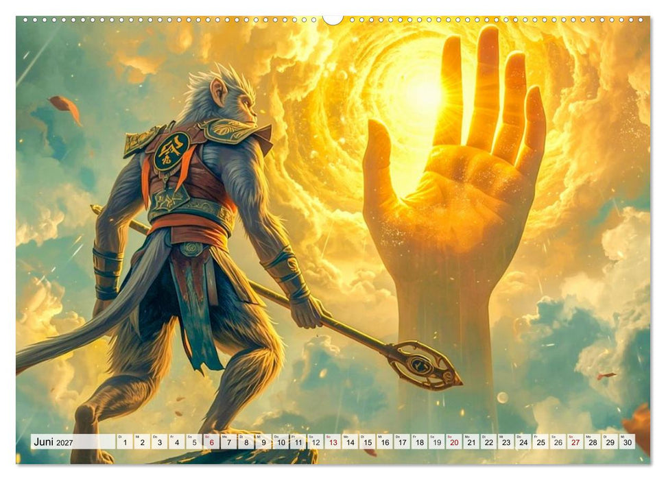 Sun Wukong - Die Reise des Affenkönigs (CALVENDO Wandkalender 2027)