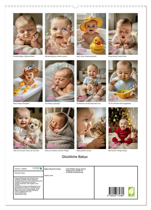 Glückliche Babys (CALVENDO Premium Wandkalender 2027)