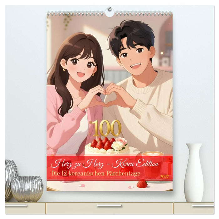 Herz zu Herz - Korea Edition (CALVENDO Premium Wandkalender 2027)