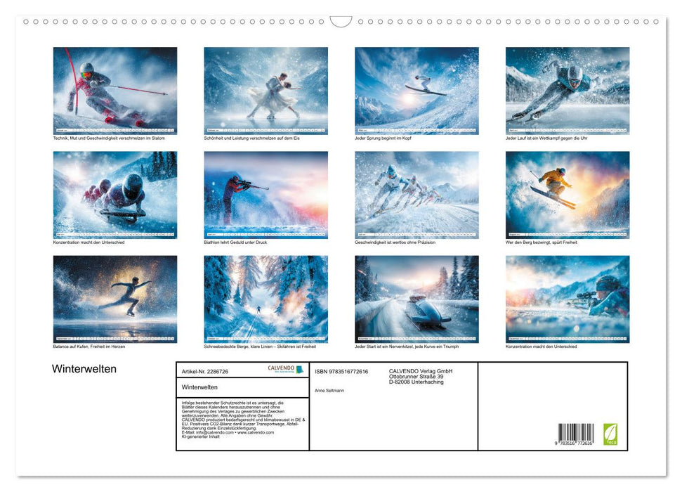Winterwelten (CALVENDO Wandkalender 2027)
