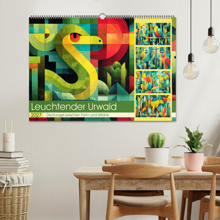 Leuchtender Urwald. Dschungel zwischen Form und Wildnis (CALVENDO Wandkalender 2027)