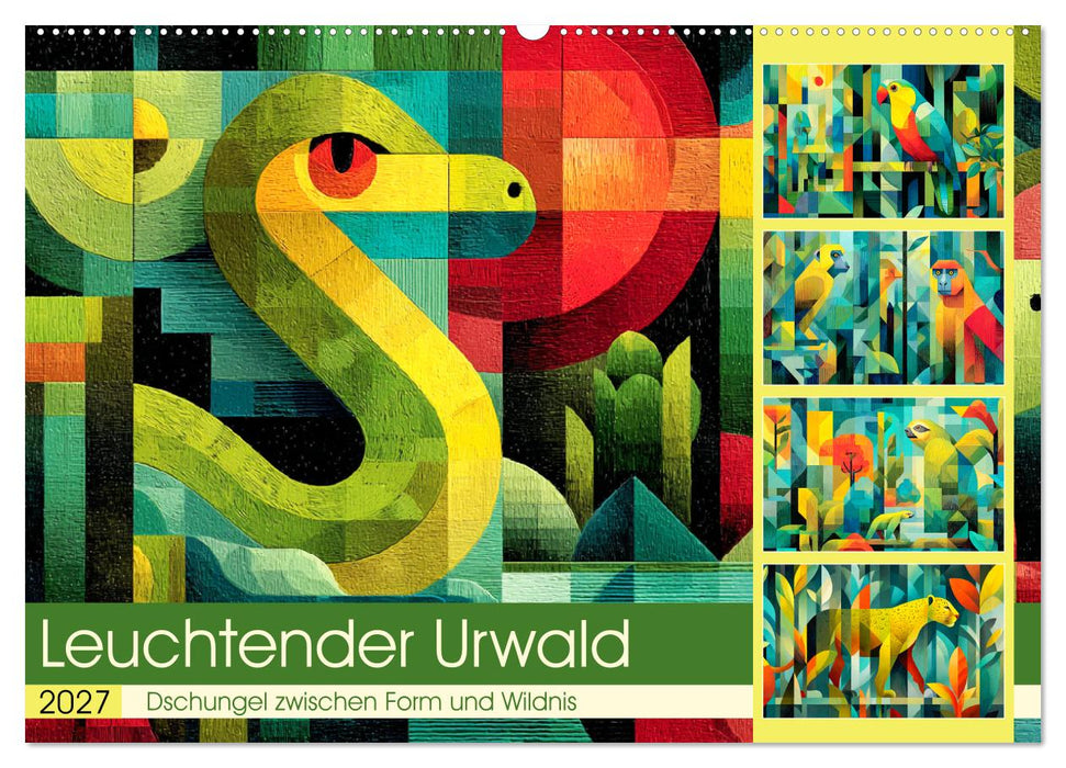 Leuchtender Urwald. Dschungel zwischen Form und Wildnis (CALVENDO Wandkalender 2027)