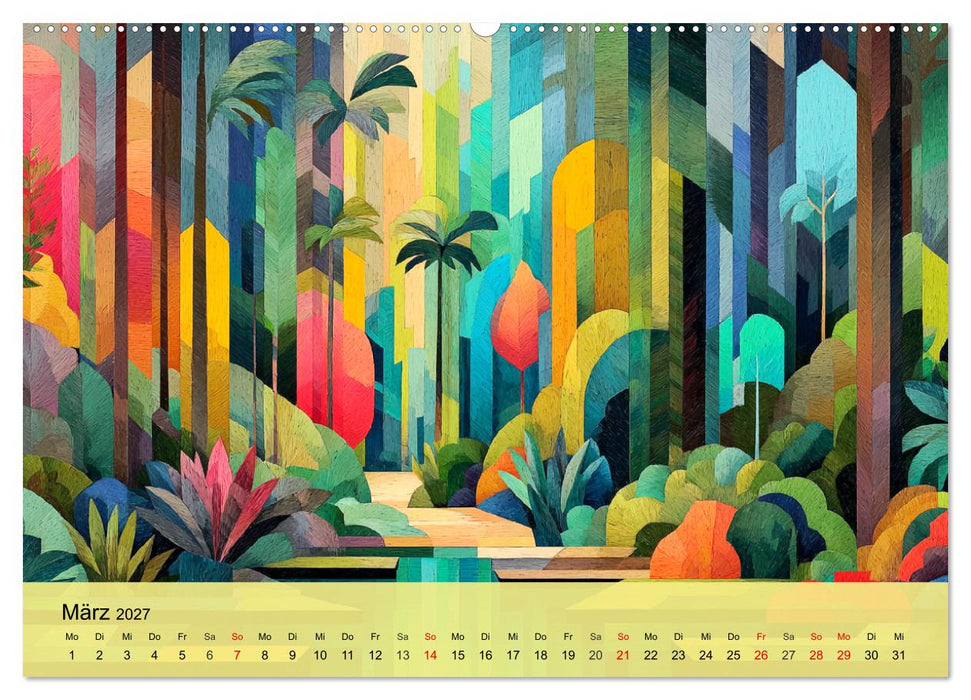 Leuchtender Urwald. Dschungel zwischen Form und Wildnis (CALVENDO Wandkalender 2027)
