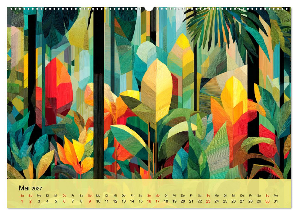 Leuchtender Urwald. Dschungel zwischen Form und Wildnis (CALVENDO Wandkalender 2027)