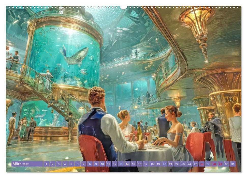 Tauche ein in die Zukunft - Science Fiction Unterwasserwelten (CALVENDO Premium Wandkalender 2027)