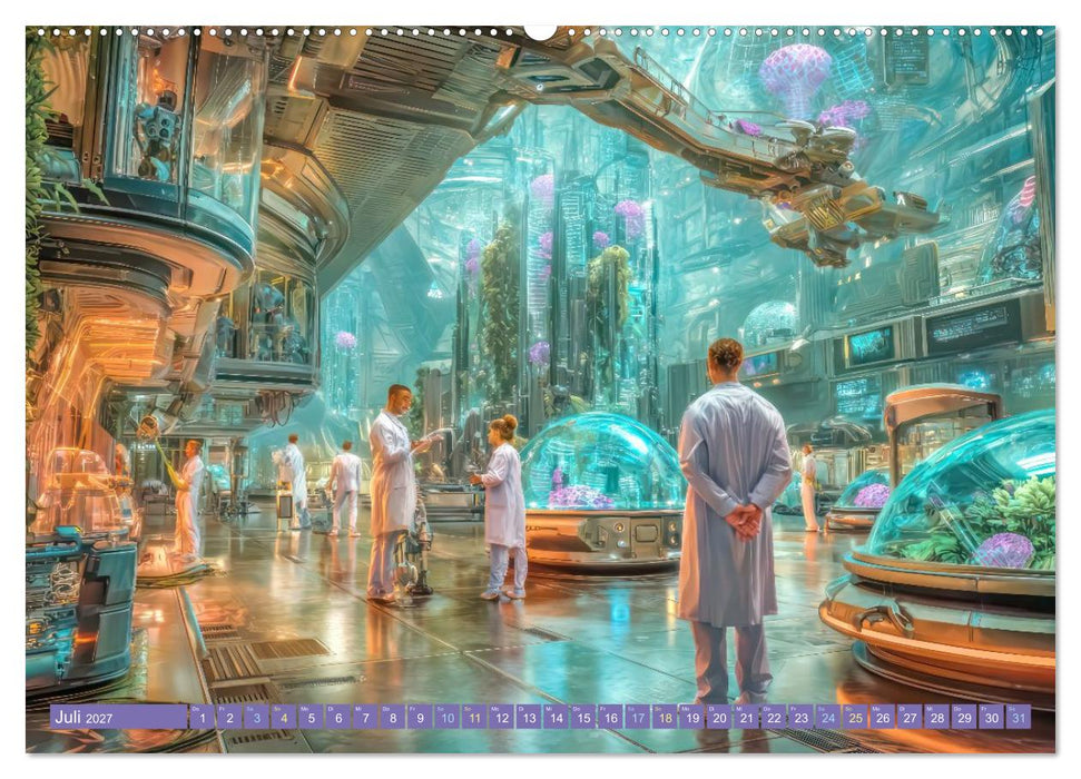Tauche ein in die Zukunft - Science Fiction Unterwasserwelten (CALVENDO Premium Wandkalender 2027)