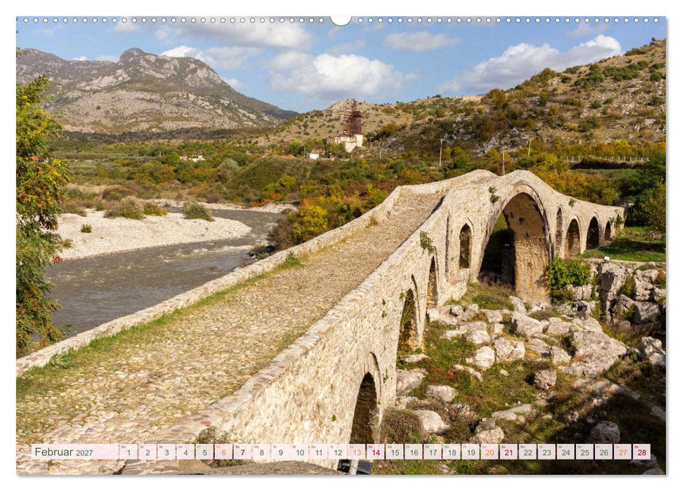 Reisen durch Albanien - Magische Landschaften zwischen Bergen und Meer (CALVENDO Premium Wandkalender 2027)