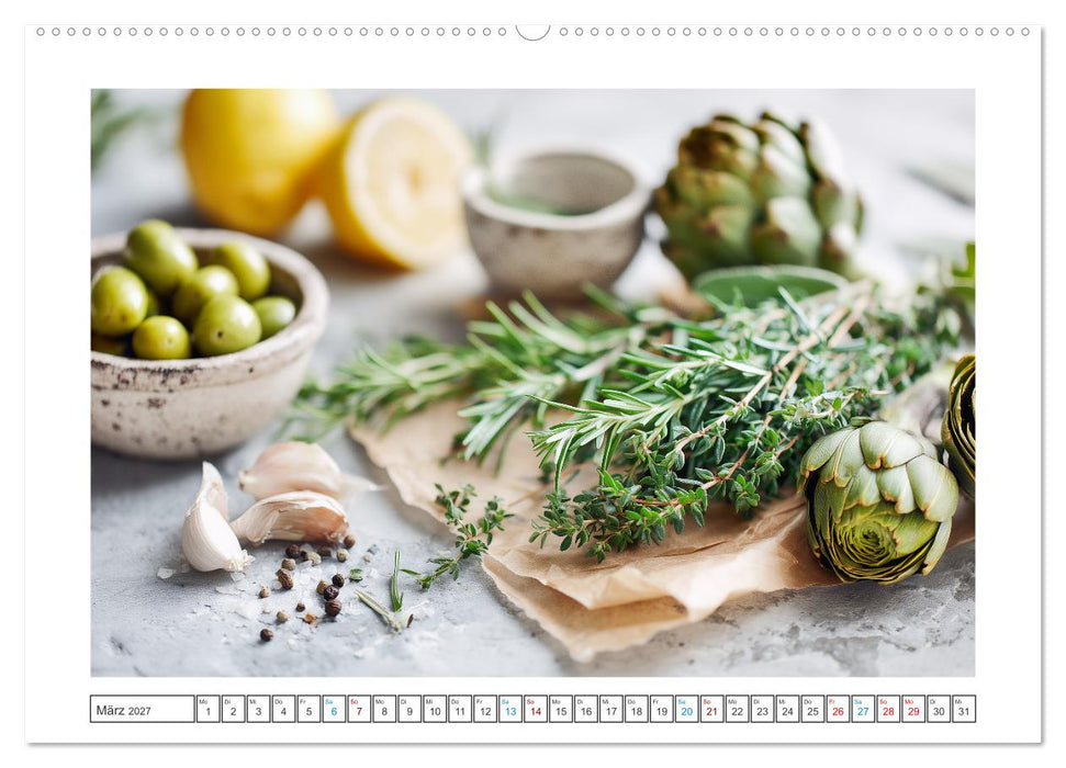 Mediterrane Genussmomente (CALVENDO Premium Wandkalender 2027)