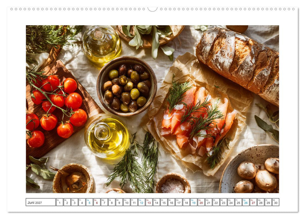 Mediterrane Genussmomente (CALVENDO Premium Wandkalender 2027)