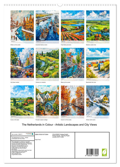 The Netherlands in Colour - Artistic Landscapes and City Views (CALVENDO Premium-Calendar 2027)