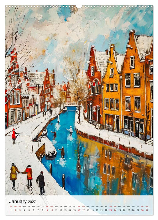 The Netherlands in Colour - Artistic Landscapes and City Views (CALVENDO Premium-Calendar 2027)
