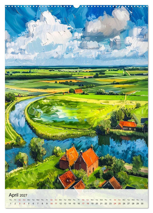 The Netherlands in Colour - Artistic Landscapes and City Views (CALVENDO Premium-Calendar 2027)