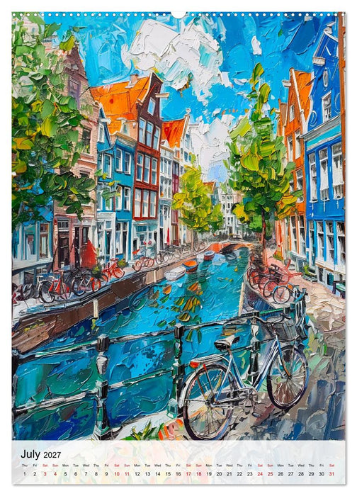 The Netherlands in Colour - Artistic Landscapes and City Views (CALVENDO Premium-Calendar 2027)