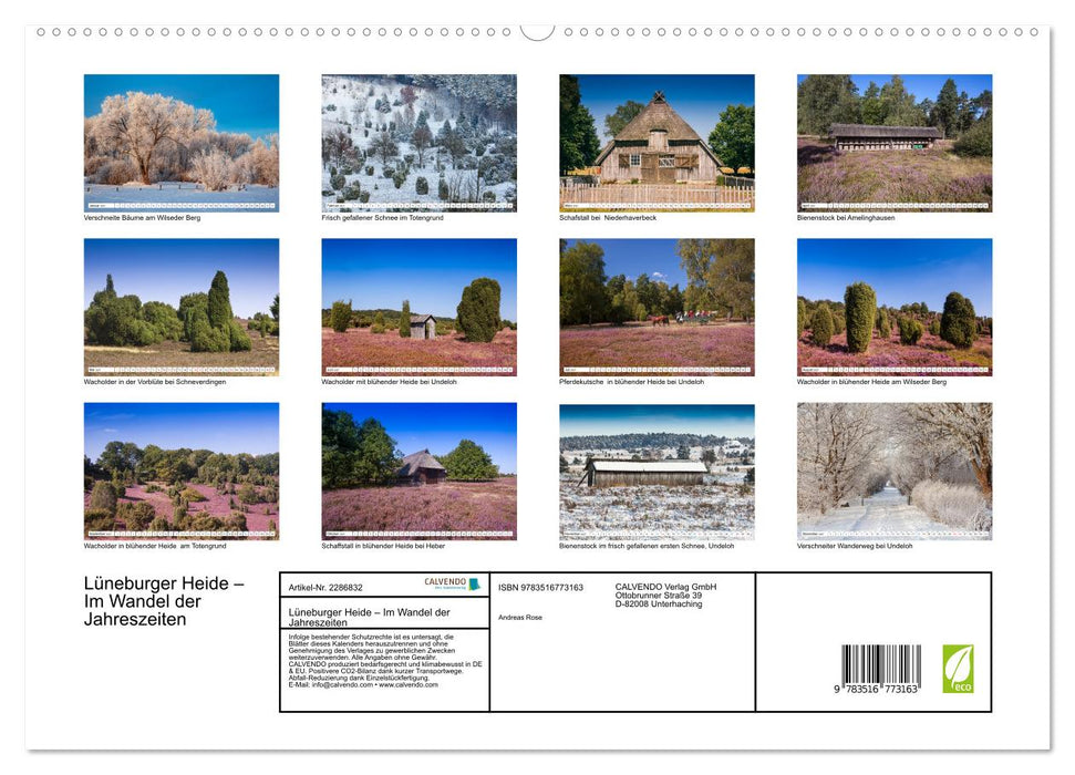 Lüneburger Heide – Im Wandel der Jahreszeiten (CALVENDO Premium Wandkalender 2027)