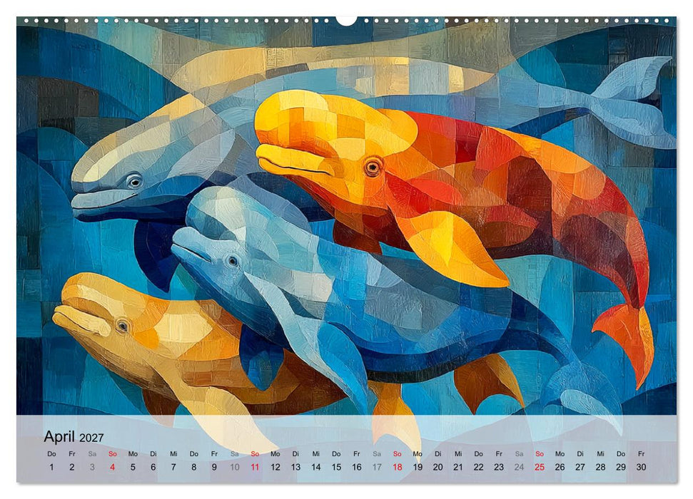 Nordlicht in Facetten. Die Arktis in geometrischer Bildsprache (CALVENDO Wandkalender 2027)