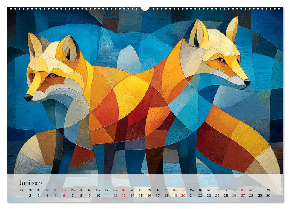 Nordlicht in Facetten. Die Arktis in geometrischer Bildsprache (CALVENDO Wandkalender 2027)