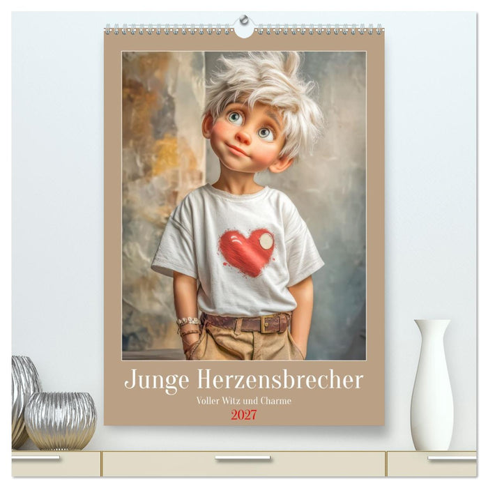 Junge Herzensbrecher - Voller Witz und Charme (CALVENDO Premium Wandkalender 2027)