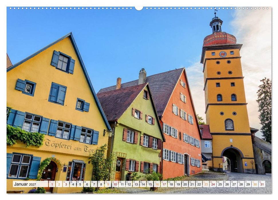 Dinkelsbühl - Zwölf Momente in der Altstadt (CALVENDO Premium Wandkalender 2027)