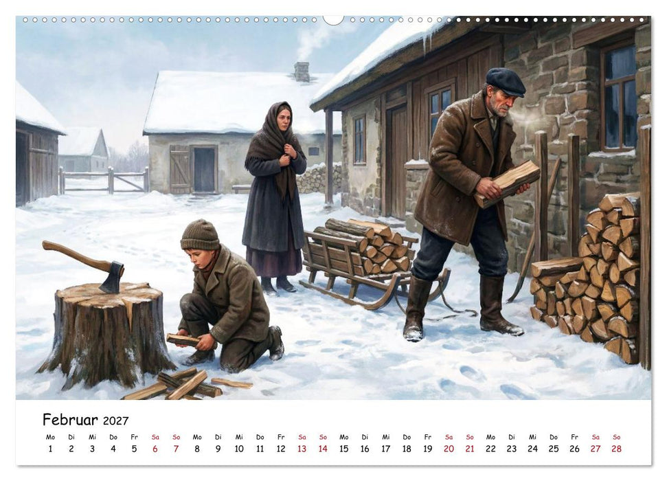 Zwischen Feld und Hof - Landleben vor über hundert Jahren (CALVENDO Wandkalender 2027)