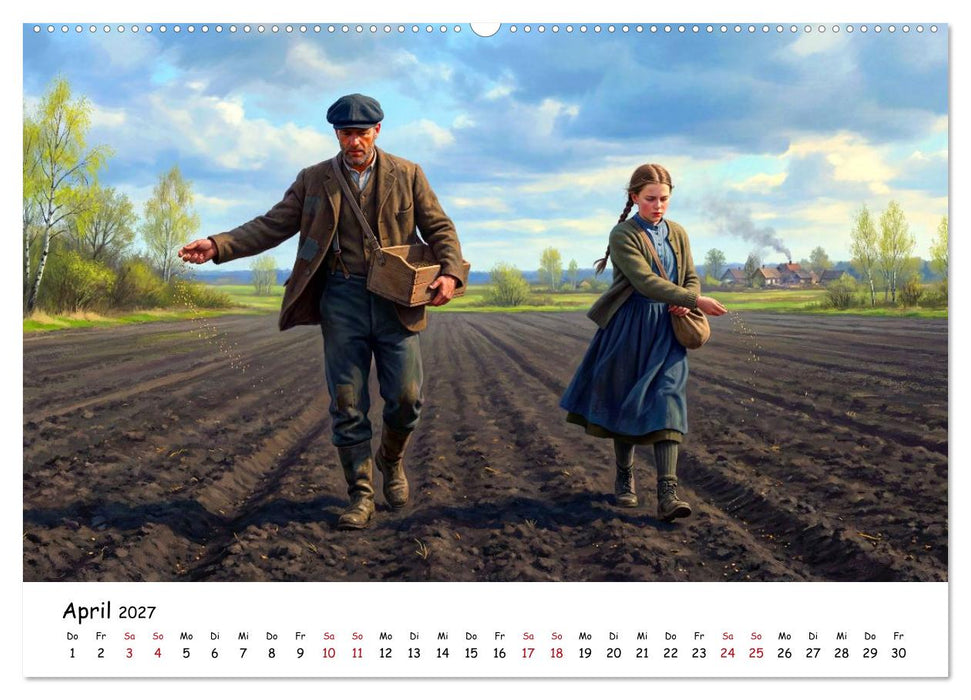 Zwischen Feld und Hof - Landleben vor über hundert Jahren (CALVENDO Wandkalender 2027)