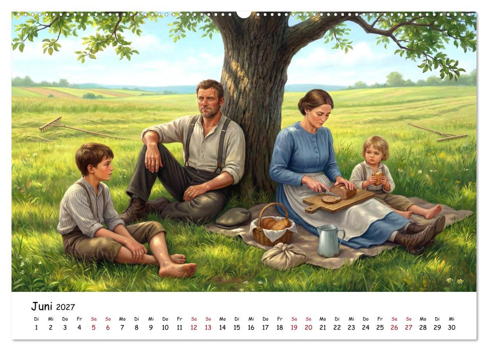 Zwischen Feld und Hof - Landleben vor über hundert Jahren (CALVENDO Wandkalender 2027)