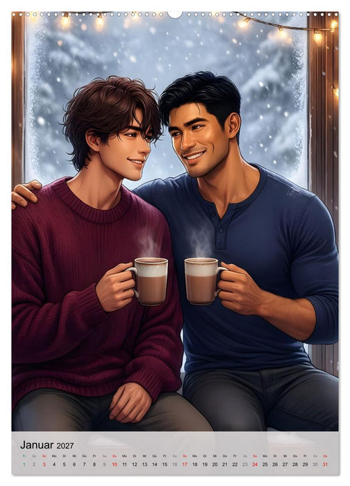 Herzen im Einklang - YAOI EDITION (CALVENDO Wandkalender 2027)