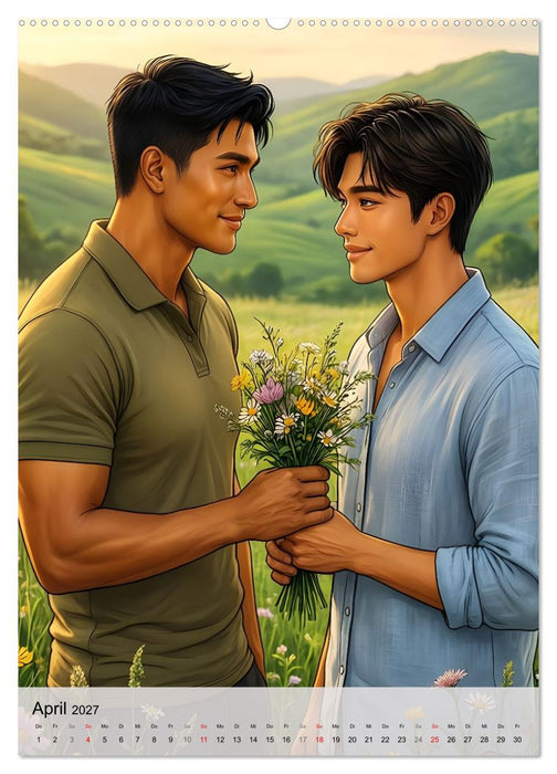 Herzen im Einklang - YAOI EDITION (CALVENDO Wandkalender 2027)