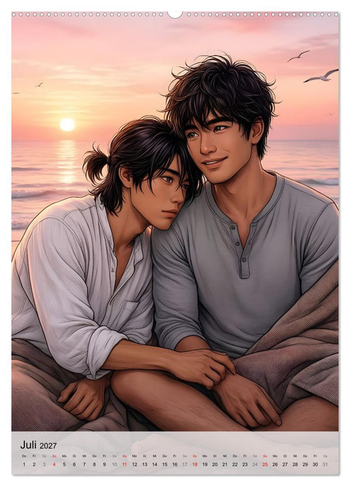 Herzen im Einklang - YAOI EDITION (CALVENDO Premium Wandkalender 2027)
