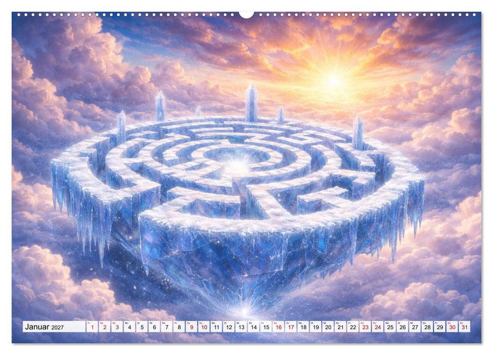 Labyrinth - Die stille Kunst der Umwege (CALVENDO Wandkalender 2027)