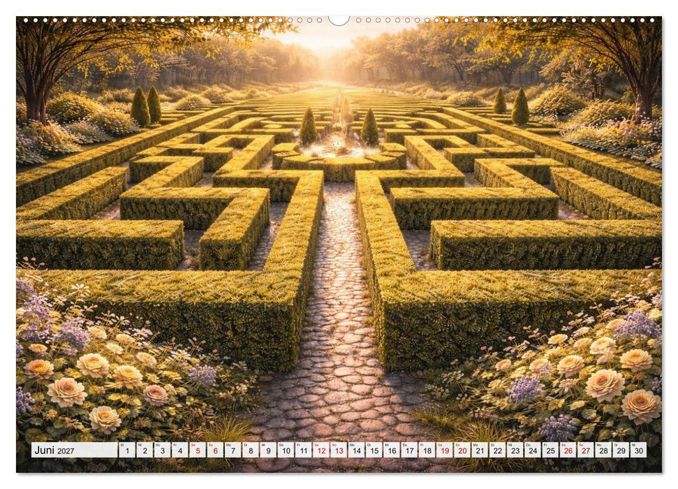 Labyrinth - Die stille Kunst der Umwege (CALVENDO Premium Wandkalender 2027)