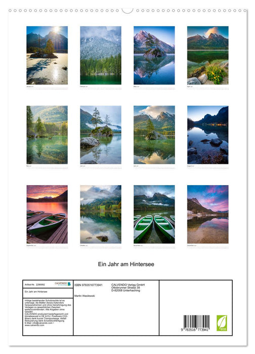 Ein Jahr am Hintersee (CALVENDO Premium Wandkalender 2027)