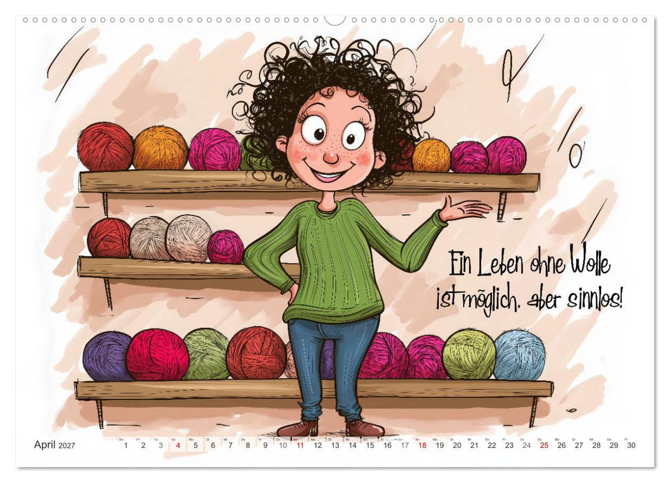 Wollfieber (CALVENDO Wandkalender 2027)