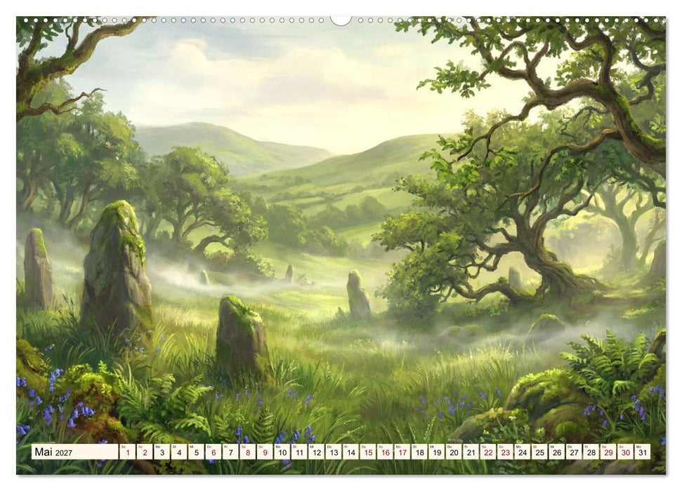 Welten der Literatur - Zwölf Zustände des Imaginären (CALVENDO Wandkalender 2027)