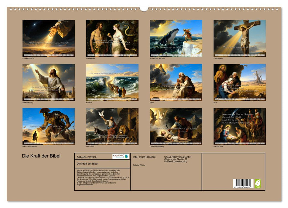 Die Kraft der Bibel (CALVENDO Wandkalender 2027)