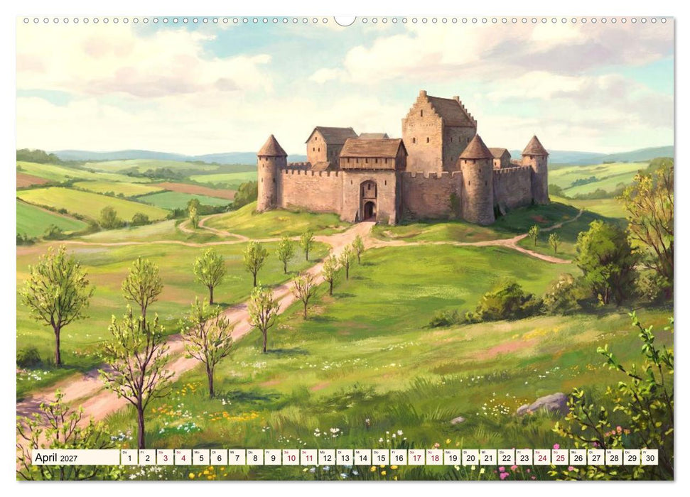Welten der Literatur - Zwölf Zustände des Imaginären (CALVENDO Premium Wandkalender 2027)