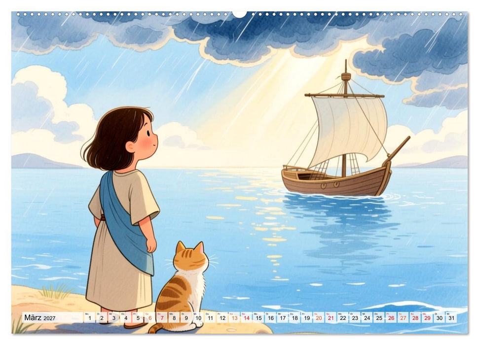 Luna, Minka und die Bibel (CALVENDO Wandkalender 2027)