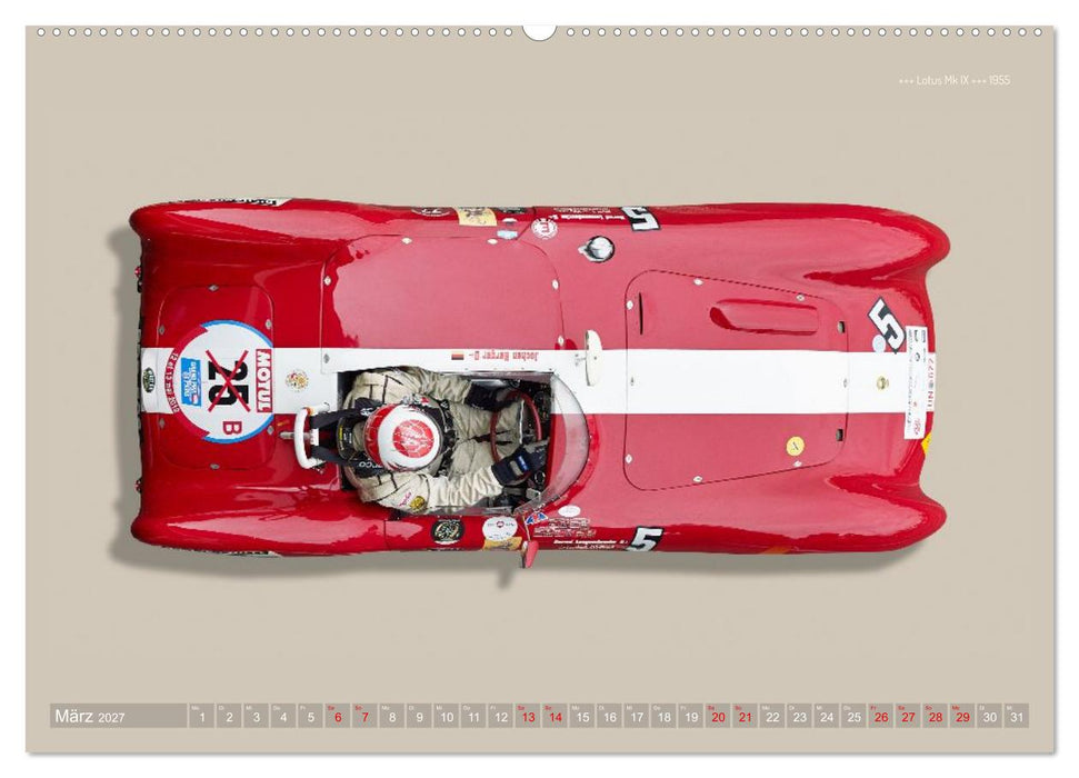Two-Seater Racing Cars 1950-1960 (CALVENDO Wandkalender 2027)