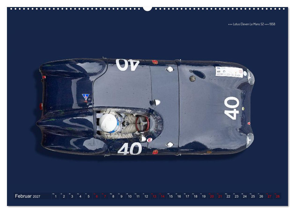 Two-Seater Racing Cars 1950-1960 (CALVENDO Premium Wandkalender 2027)