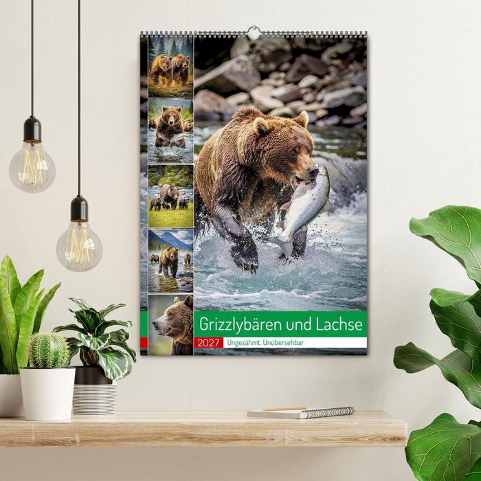 Grizzlybären und Lachse (CALVENDO Wandkalender 2027)