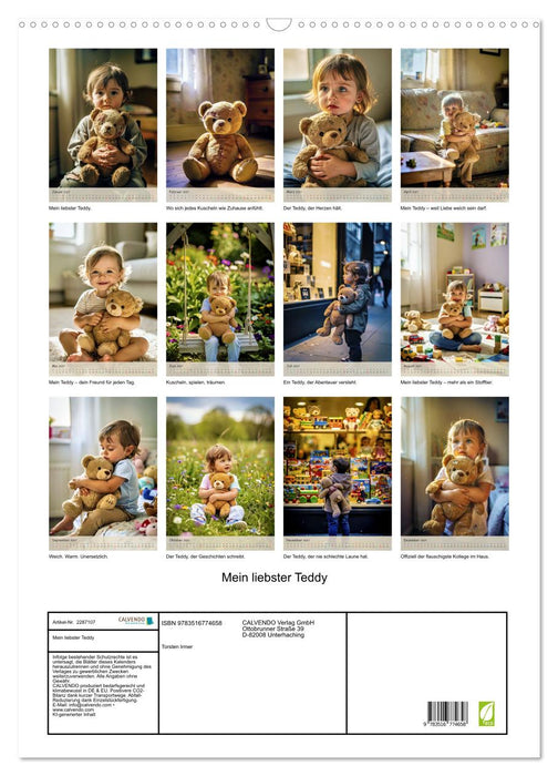 Mein liebster Teddy (CALVENDO Wandkalender 2027)