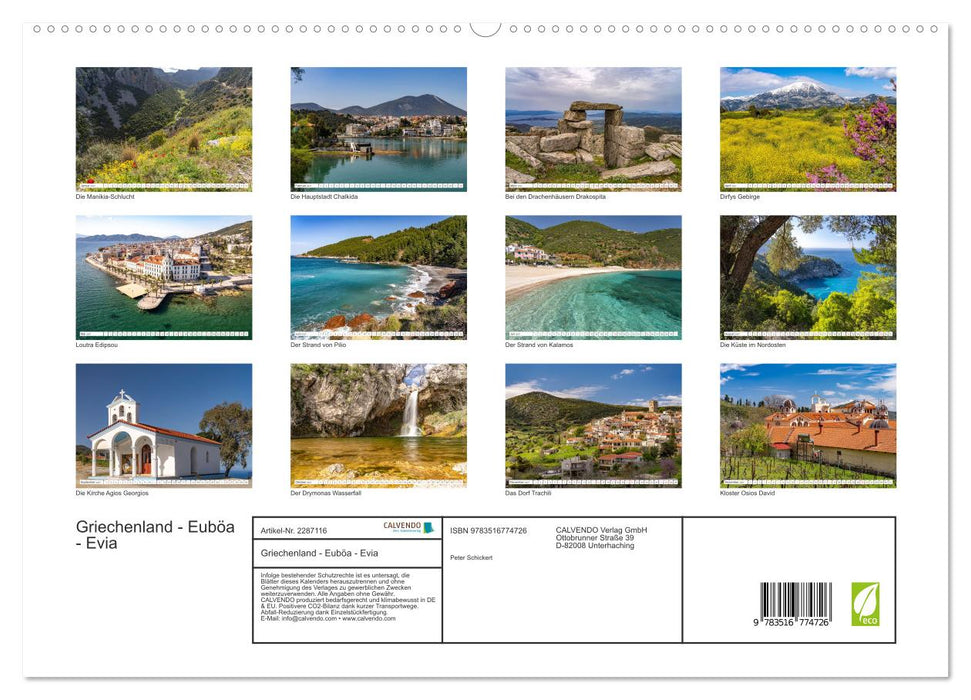 Griechenland - Euböa - Evia (CALVENDO Premium Wandkalender 2027)