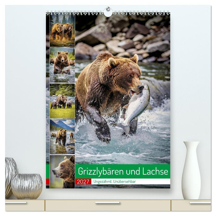 Grizzlybären und Lachse (CALVENDO Premium Wandkalender 2027)