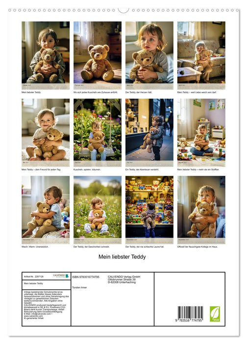 Mein liebster Teddy (CALVENDO Premium Wandkalender 2027)